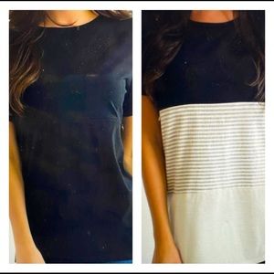 TWO maternity/nursing tops